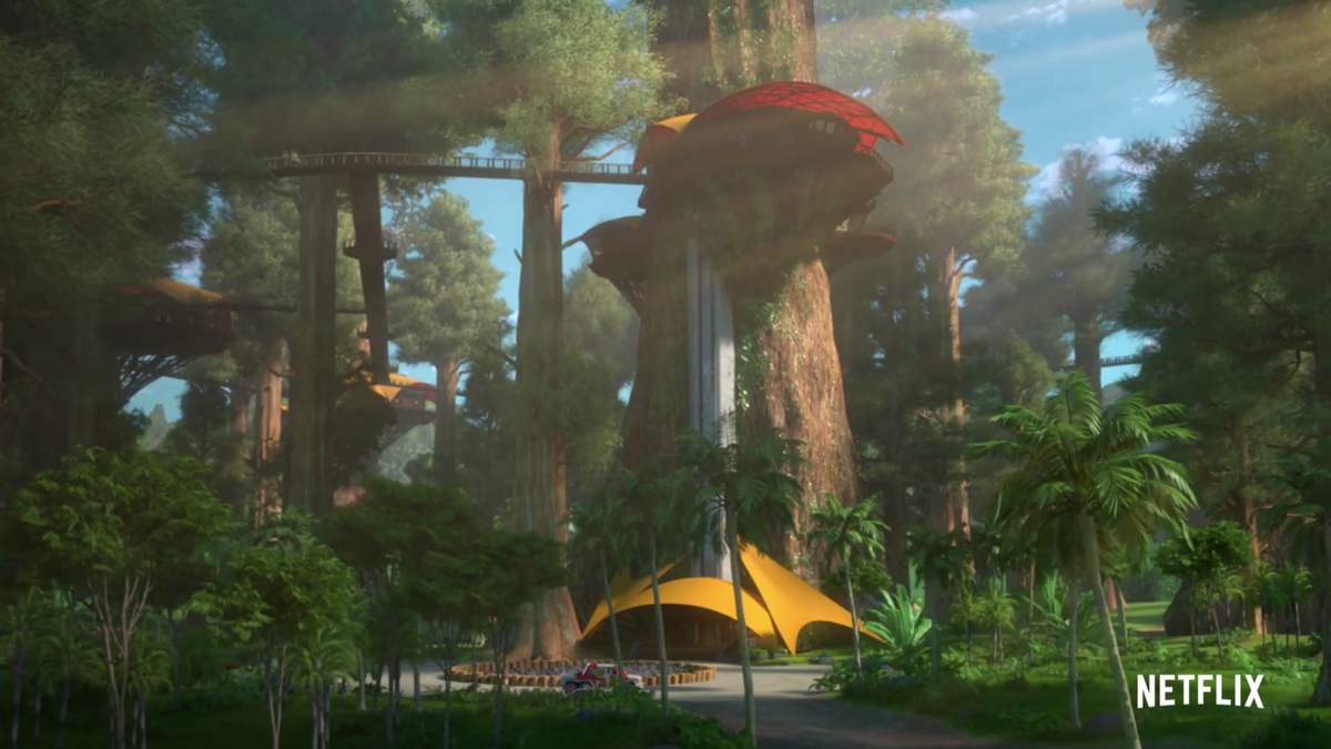 Camp Cretaceous Tree Top Cabins Film Universe Jurassic Outpost 