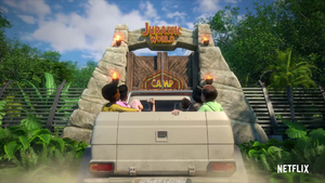 Camp Cretaceous Main Gates (Film Universe).png